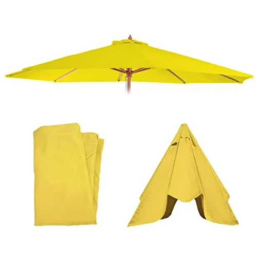 Mendler Ersatz-Bezug für Sonnenschirm Florida - Abdeckhaube für Sonnenschirme, wasser- und schmutzabweisend, mit UV-Schutz 50 und Luftzirkulationshaube für optimalen Komfort im Garten.