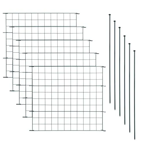 ESTEXO Teichzaun Gartenzaun 11tlg Set - Stabiler Schutz für Teiche und Gärten - Dekorative Zäune; 11-teiliges Set mit stabilen Zaunelementen und Befestigungsstäben, ideal als Schutzzaun für Teiche, Pools oder als Gartenbegrenzung, einfach zu montieren und erweiterbar.