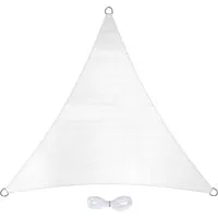 Jardinion Sonnensegel Dreieck 3,6 x 3,6 x 3,6m Weiß in weiß von Jardinion
