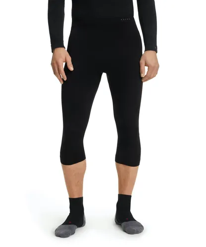 FALKE Herren Baselayer-Hose Wool-Tech Light 3/4 M - Falke Laufbekleidung, atmungsaktive Funktionshose aus Wolle für optimale Körpertemperatur und maximalen Tragekomfort bei jedem Wetter.