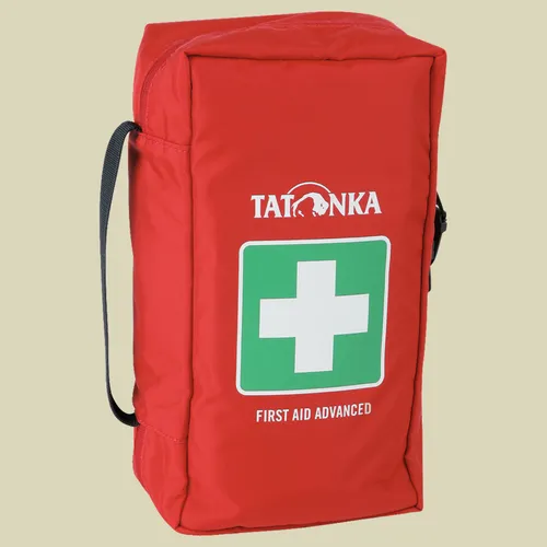 Tatonka First Aid Kit Advanced rot - Erste Hilfe Set in rot, kompakt und ideal für Outdoor-Aktivitäten, ausgestattet mit umfangreicher medizinischer Versorgung für Notfälle.