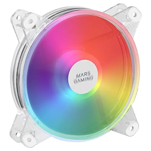 Mars Gaming MFD, 120mm RGB-Lüfter, Ultra Quiet 14dB, Molex, Transparent