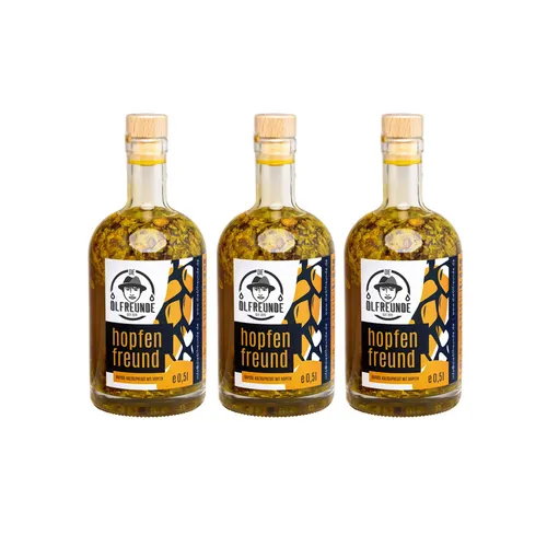 14,63 EUR/l) Hopfenöl | 3er-Sparset | Kaltgepresst 1,5l (Die Ölfreunde