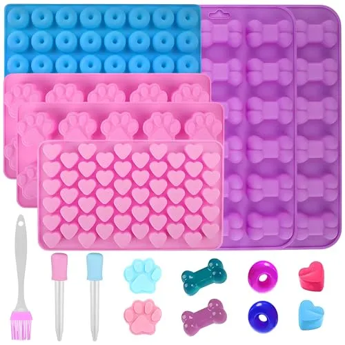 Stück backmatte hundekekse，backmatten für hundeleckerlies，hundekekse backform，hundebackmatten silikon，hunde backmatte 4