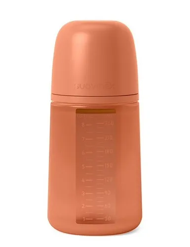 Selection Colour Essence 3M+ Biberon In Silicone Orange Sunset Suavinex 240ml