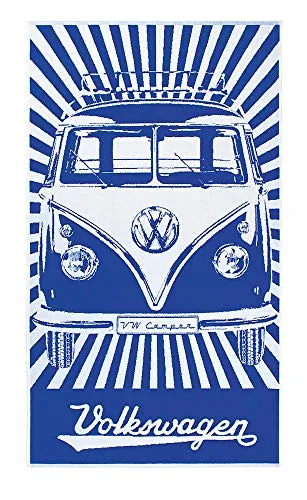 VW Collection Strandtuch VW T1 Bus 160 x 90 cm blau von BRISA