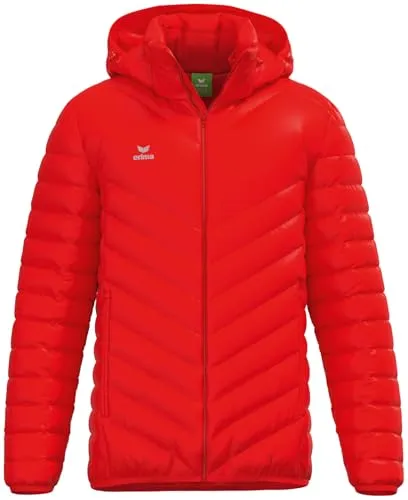 Erima Herren CMPT Steppjacke (2062422) rot, XL - Funktionsjacke mit abnehmbarer Kapuze; leicht und ideal für aktive Männer, die Wert auf Komfort und Stil legen.