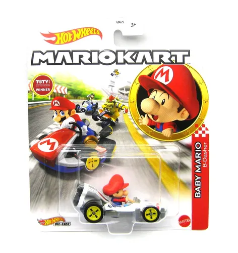 Hot Wheels Mario kart Baby Mario B-Dasher 1:64