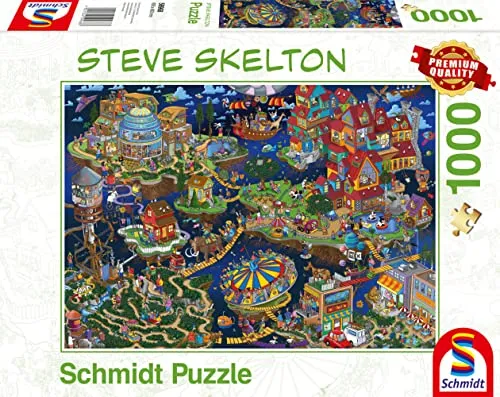 Schmidt Spiele 59968 Steve Skelton, Verrückte Welt, 1000 Teile Puzzle