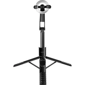 LogiLink Selfie-Stick BT0069, 37 bis 86 cm, für Smartphone, mit Stativ und Fernbedienung, 360° drehbar