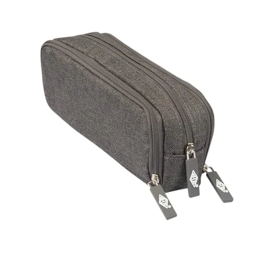 WEDO Federmäppchen Schlamperbox College mit 3 Fächern grau