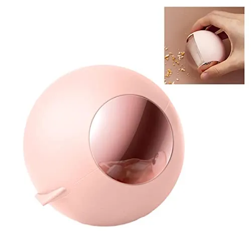 SUJAHHUJIQ Klebriger Fusselroller, waschbares Tierhaarentfernungswerkzeug, Mini-Haarfänger, wiederverwendbarer Gel-Fusselentferner für Haustierkleidung, Sofa, Teppich, Bett (Rosa), 68 mm