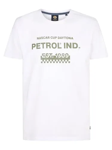Petrol Industries - T-Shirt mit Aufdruck Horizon Weiß XL