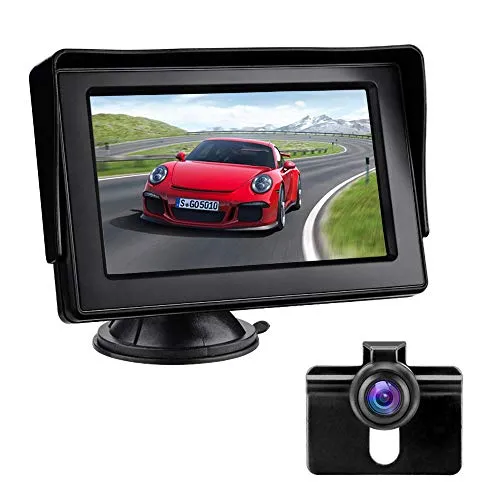 Rückfahrkamera mit Monitor 4.3'' LCD – IP68 Wasserdicht und Nachtsicht