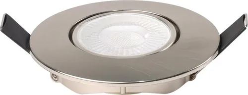 C-Light LED Einbaustrahler Alu gebürstet schwenkbar 230V 4,5W warmweiss 380 Lumen 3000K