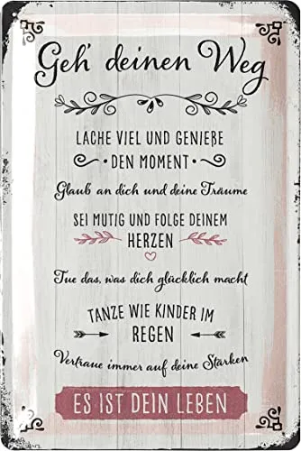 LANOLU Retro Blechschild 