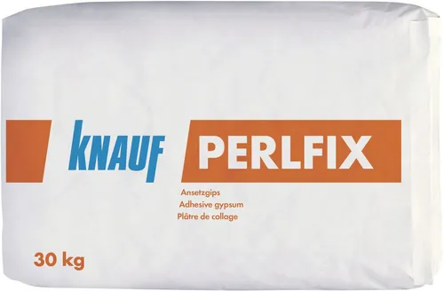 Knauf Perlfix Ansetzgips hellgrau, 30 kg - Ideal für Wand- und Deckenanwendungen - Der Knauf Perlfix Ansetzgips hellgrau ist vielseitig einsetzbar, leicht zu verarbeiten und sorgt für optimale Haftung und glatte Oberflächen.