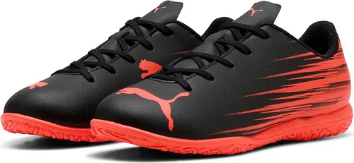 Puma ATTACANTO II IT Hallenschuhe schwarz, Größe 47 EU - Robuste Fußballschuhe für Indoor-Spiele. Mit strapazierfähigem Synthetik-Obermaterial und abriebfester Gummilaufsohle bieten sie optimalen Halt und Komfort.
