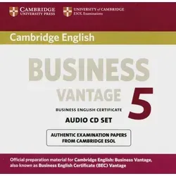 Cambridge BEC Vantage 5 Audio-CDs - Schulbücher & Lernhilfen zur Vorbereitung auf die BEC-Prüfung mit hochwertigem Audiomaterial für verbessertes Hörverständnis.