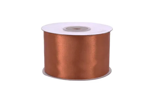 Creativery Satinband, Satinband 50mm x 25m Rolle Kupfer
