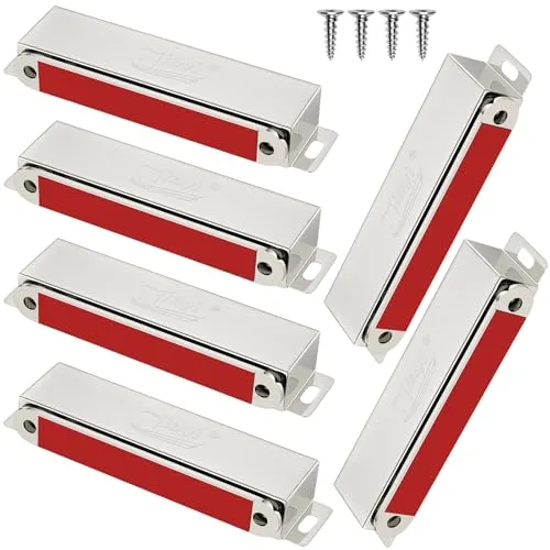 Magnetschnäpper Balkontür Tür Magnet Schranktür Jiayi 6 Stück Türmagnete für Möbel 40kg Magnete für Schranktüren Edelstahl Schrankmagnete Stark Möbelmagnet Magnet Türschließer Magnetverschluss Schrank