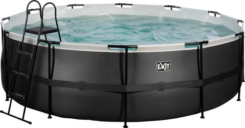 Exit Black Leather Pool Ø 450 x 122 cm mit Sandfilterpumpe von EXIT