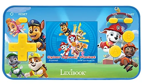 Lexibook Paw Patrol Cyber Arcade Pocket - Tragbare Spielkonsole mit 150 Spielen, 1,8
