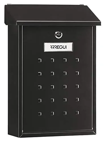 Witterungsbeständiger Wandbriefkasten aus verzinktem Stahl Größe M - Wandbriefkasten für DIN A4 Post und Zeitschriften, wetterfest und korrosionsbeständig, mit Schutzklappe für optimalen Wetterschutz.