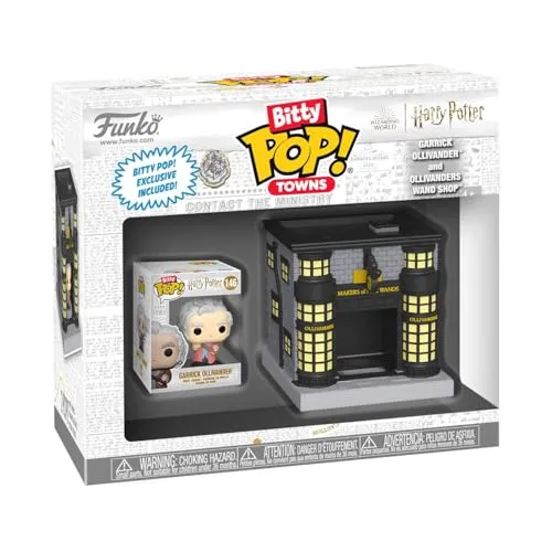 Funko Bitty POP! Town: Harry Potter - Garrick Ollivander & Ollivanders Wand Shop - Sammelbare Vinylfigur - Geschenkidee - Offizielles Merchandise - Spielzeug für Kinder & Erwachsene