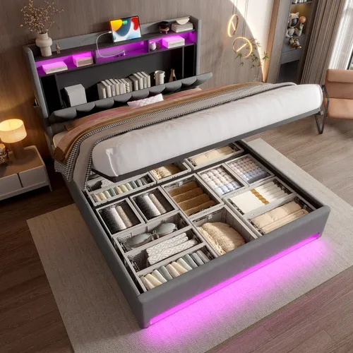 Weiße Kommode mit 5 Schubladen und elegantem Reliefdesign
