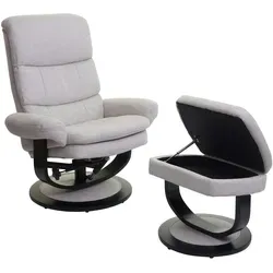 Mendler Relaxsessel HWC-C16, Fernsehsessel mit Staufach - Entspannender Relaxsessel mit 360° Drehfunktion, extradicker Polsterung und praktischem Staufach für Fernbedienungen oder Zeitschriften. Ideal für höchsten Komfort im Wohnzimmer.