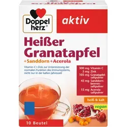 Doppelherz Heißer Granatapfel + Sanddorn + Acerola aktiv 10 St