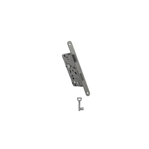 Fiducia Einsteckschloss BB 55/72 für Zimmertüren, Buntbart Türschloss DIN Rechts/Links, 8 mm Drückernuss, Hinterdornmaß 25 mm, Metall Innentür Schloss Ersatzschloss Made in Germany (Links)