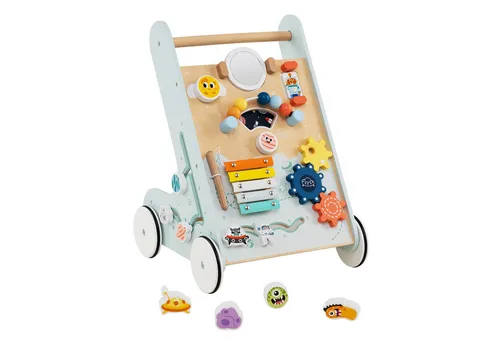 COSTWAY Lauflernwagen, Baby Lauflernhilfe Holz, Montessori