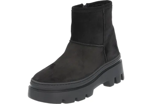 Paul Green Veloursleder Stiefelette schwarz 40,5 EU - Wanderschuhe in Größe 40,5, aus weichem Veloursleder, ideal für lange Spaziergänge und casual Looks, mit bequemem Blockabsatz und praktischem Reißverschluss.