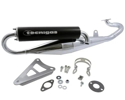 Auspuff TECNIGAS Next-R Chrom kompatibel für YAMAHA Aerox 50 (ab Bj. 1999) Typ:SA14