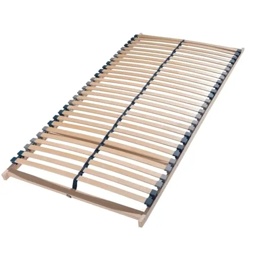 Sleepling Lattenrost Max 80x200 cm zur Selbstmontage - Lattenrost mit 7-Zonen Aufbau, inklusive Mittelzonenverstellung für optimale Wirbelsäulenanpassung. TÜV Süd GS-geprüft, aus hochwertigem Buchen- und Birkenholz für besten Schlafkomfort.