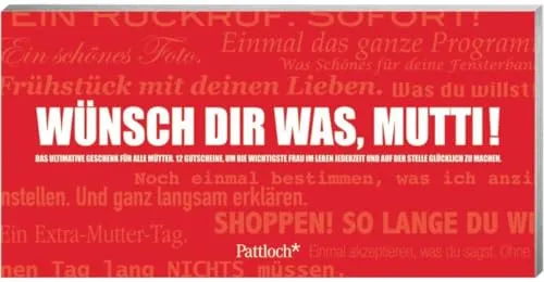 Wünsch dir was, Mutti!: Gutscheinheft