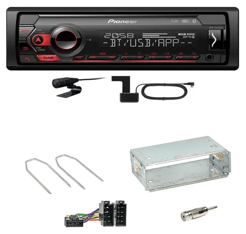 Pioneer MVH-S420DAB Bluetooth Digitalradio für Peugeot 206 206 CC