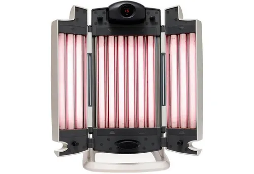 Eurosolar Gesichtssolarium SmartSun Edition - Oberkörpersolarium mit rotem Beauty-Licht und UV-Licht, fördert gesunde Bräune und Hautgefühl