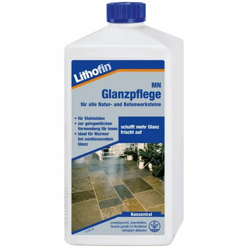 LITHOFIN MN Glanzpflege für Marmorböden und Betonstein 5 Ltr - Flüssigreiniger für effektive Glanzpflege, ideal für Marmorböden und Betonstein, sorgt für langanhaltenden Schutz und strahlenden Glanz.