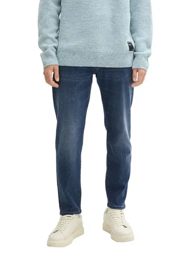 TOM TAILOR Denim Herren Tapered Slim Fit Jeans 1043435 - Moderne Jeans im 5-Pocket-Style aus weicher Baumwolle-Elasthan Mischung für optimalen Tragekomfort. Enthält mindestens 20% recycelte Baumwolle – ideal für nachhaltige Mode.