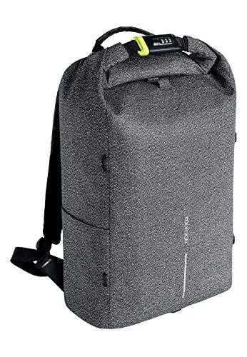 Bobby Urban Anti-Theft-Backpack Grey - Sicherer Notebook-Rucksack für 39.6 cm (15.6' '), grau, mit Diebstahlschutz und cleveren Fächern für eine organisierte Nutzung.
