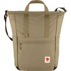 FJÄLLRÄVEN High Coast Totepack Tasche - Hellbraun, leicht und wasserabweisend mit Laptopfach für 15 Zoll Laptops, ideal für Alltag und Reisen
