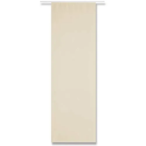 Arsvita Flächenvorhang (Beige) Alessia Blickdicht mit Klettband, modern und stilvoll kombinierbar in vielen erhältlich, Schiebegardine ohne Flächenvorhangtechnik