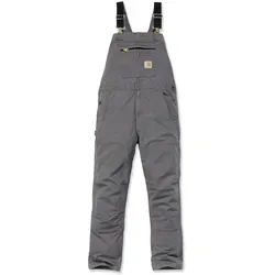 Carhartt Rugged Flex Rigby Latzhose - Grau - W46/L32 - Arbeits- & Schutzkleidung mit Rugged Flex® für optimale Bewegungsfreiheit. Strapazierfähiger Stretch-Canvas und verstärkte Nähte sorgen für Komfort und Langlebigkeit bei härtesten Arbeiten.