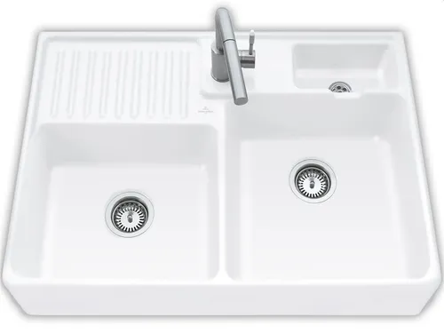 Villeroy & Boch Spülstein Doppelbecken Snow White von Villeroy & Boch