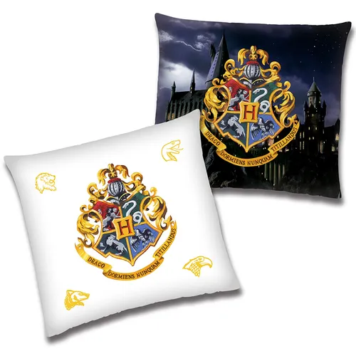 Harry Potter Kissen Hogwarts 40x40 Kuschelkissen Dekokissen Schmusekissen Magie