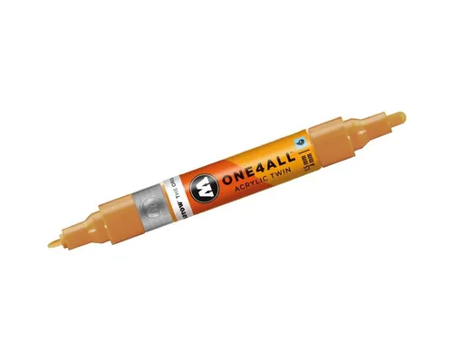MOLOTOW Permanentmarker Permanentmarker One4All Acrylic Twin nachfüllbar 1,5 und 4mm ockerbrau