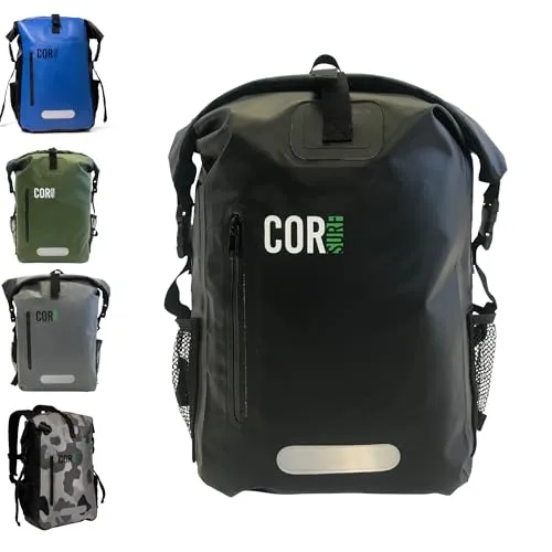 COR Surf Wasserdichter Dry-Bag-Rucksack von mit gepolsterter Laptop-Hülle, robuster Roll-Top-Rucksack